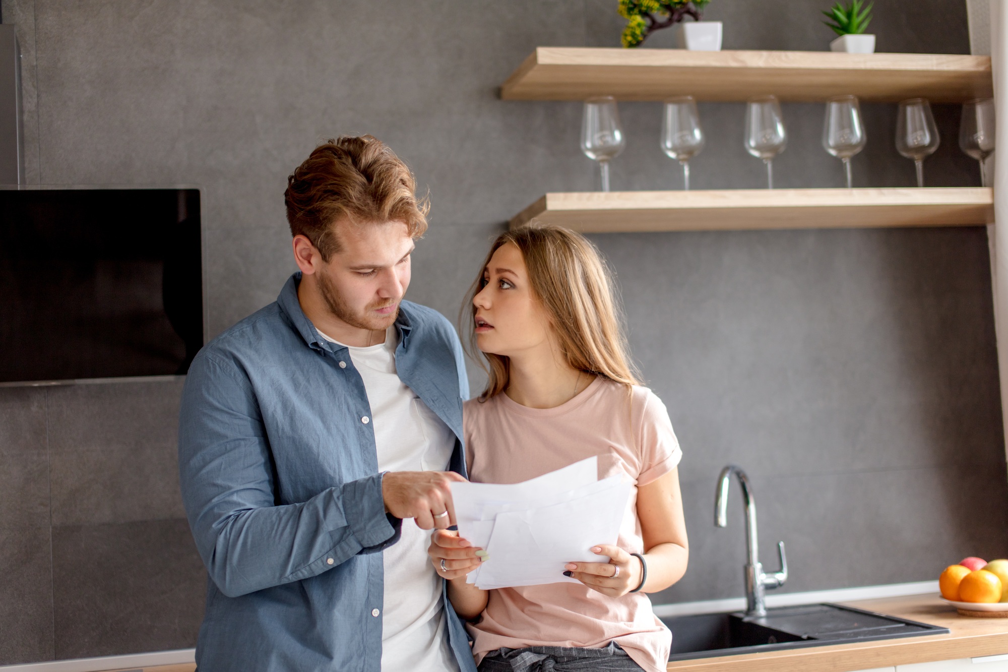 woman and man is analyzing their documents and inheritance